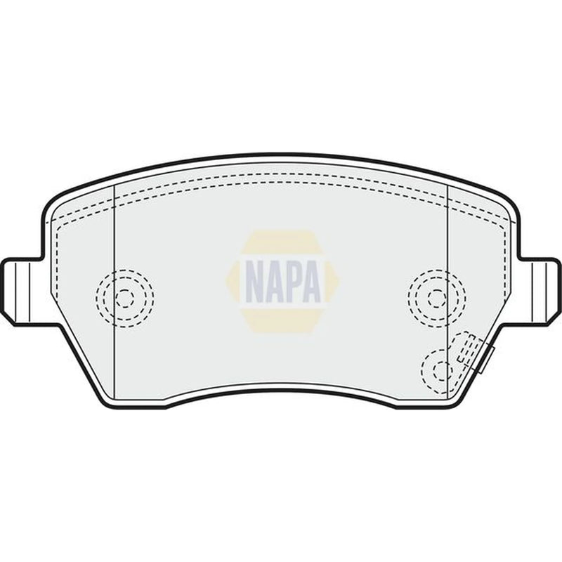 NAPA Front Brake Pad Set fits Suzuki Splash 2008 on 1.0 1.2 1.3