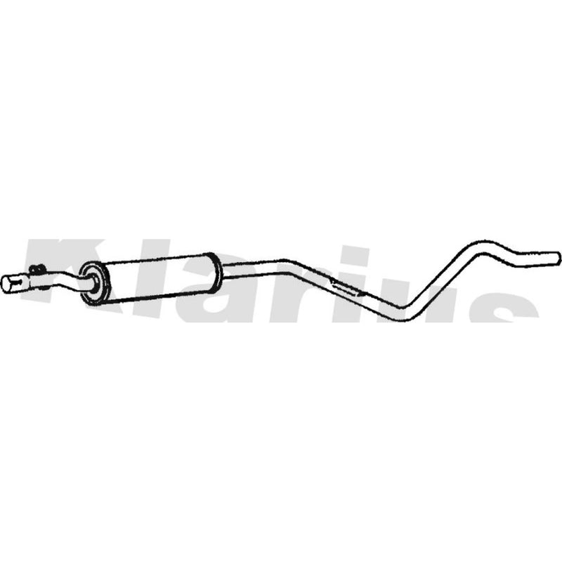 Klarius Box With Centre Pipe Centre fits VW Golf 1982-1992 1.8
