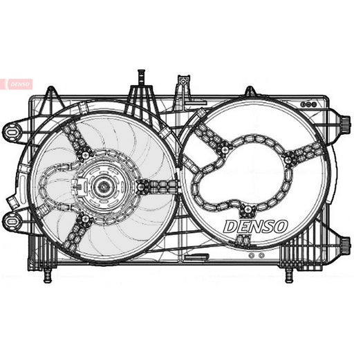 Denso Engine Cooling Fan fits Lancia Ypsilon 2013-2018 0.9