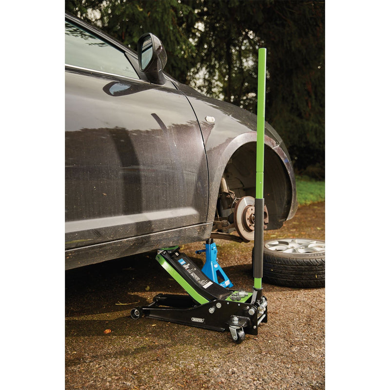Draper Trolley Jack, 3 Tonne, Green 28485 Draper - Dynamic Drive