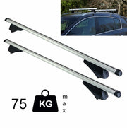 Locking Car Roof Bars Cross for Profile Flush Rails 1.35m 90kg Summit - Dynamic Drive