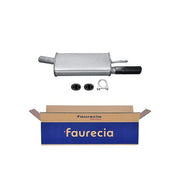 Hella End Silencer Rear fits Opel Corsa B 1993-2000 1.4 1.6