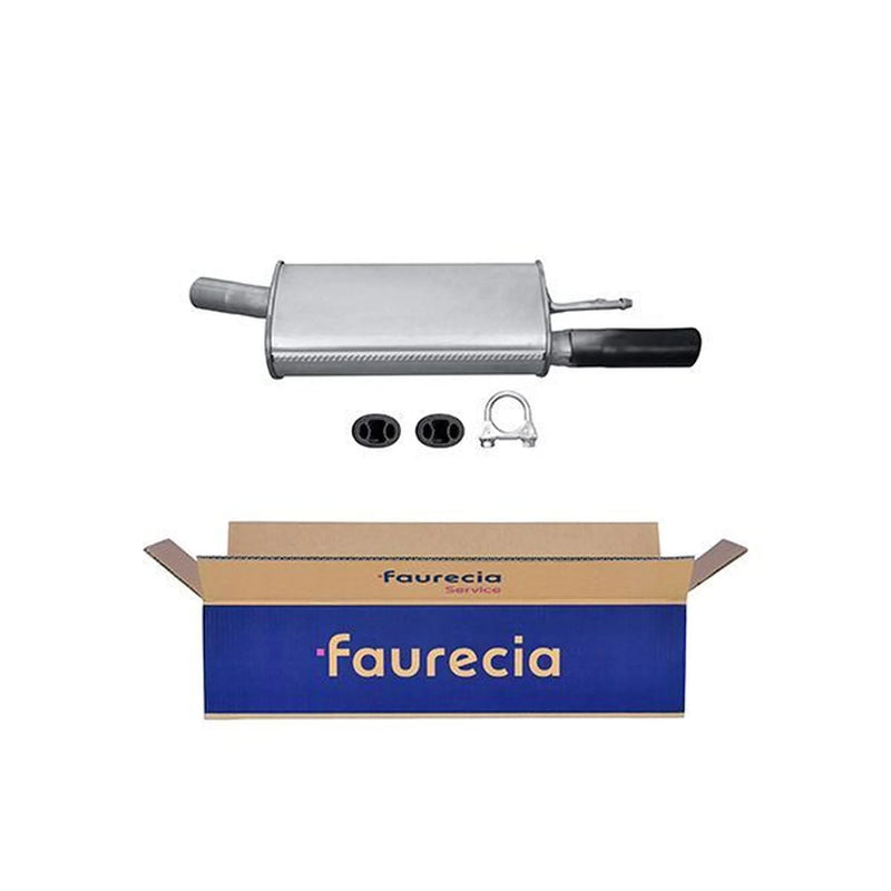 Hella End Silencer Rear fits Opel Corsa B 1993-2000 1.4 1.6