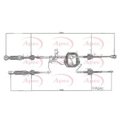 Apec Manual Transmission Cable Pull fits Citroën C1 2005-2014 1.0