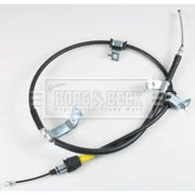 Borg & Beck Handbrake Cable Right Rear BKB3843