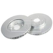Borg & Beck 2 x Vented Brake Discs fits Mazda 2 2007-2015 1.3 1.4 1.5 1.6