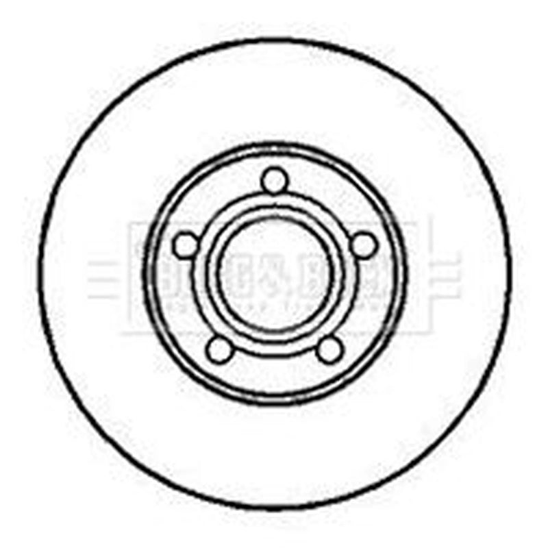 Borg & Beck Front Brake Discs & Pads fits VW Passat B5 1996-2000 1.8 1.9 2.3 2.8
