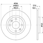 Mintex Front Brake Solid Discs & Pads fits Peugeot 305 1982-1988 1.6