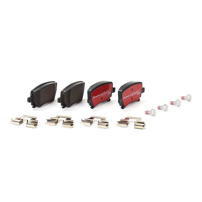 Brembo Xtra Rear Brake Perforated Discs & Pads fits Audi A6 C6 2004-2011