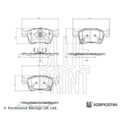 Blue Print Front & Rear Pads fits MG MG 4 2022 on