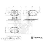 Blue Print Front Brake Pad Set ADBP420184
