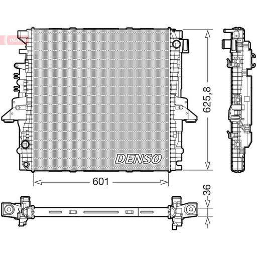 Denso Engine Radiator fits Land Rover Discovery IV 2009-2018 3.0 5.0