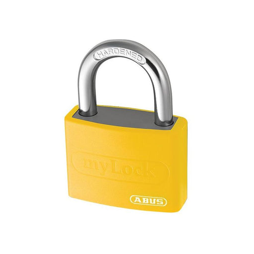 Abus Mechanical T65AL/40mm My Lock Aluminium Padlock Yellow Keyed Alike 6401 ABUS Mechanical - Dynamic Drive