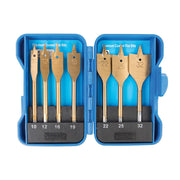 Silverline Titanium-Coated Flat Bit Set 7pce 10 - 32mm Silverline - Dynamic Drive