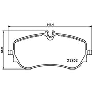 DON Rear Brake Pad Set fits Man Tge 2017-2024 2.0