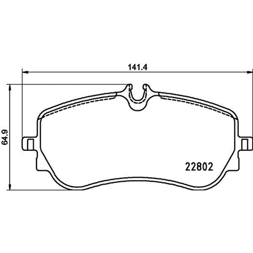 Mintex Rear Brake Pad Set fits Man Tge 2017-2024 2.0