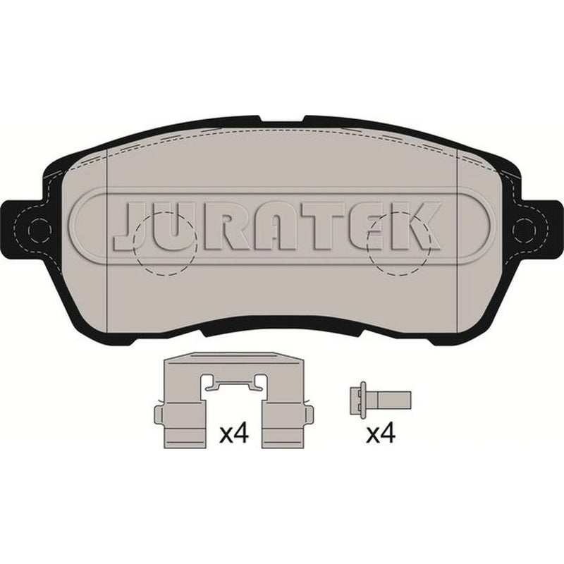 Juratek Front Brake Pad Set fits Ford Ka+ III 2016-2020 1.2 1.5