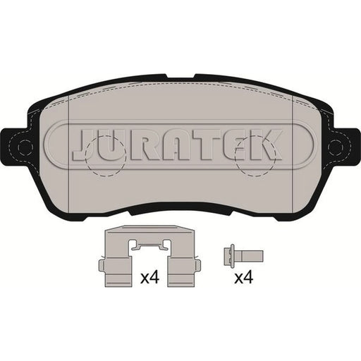 Juratek Front Brake Pad Set fits Ford Ka+ III 2016-2020 1.2 1.5