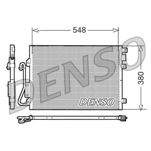 Denso Air Conditioning Condenser fits Renault Clio 1998-2016