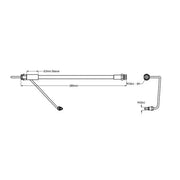 Juratek Brake Hydraulic Hose Line Front Right fits Audi A6 Allroad C8 2018-2021