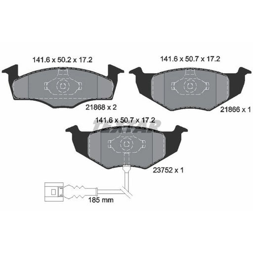 Textar Front Brake Pad Set 2186801