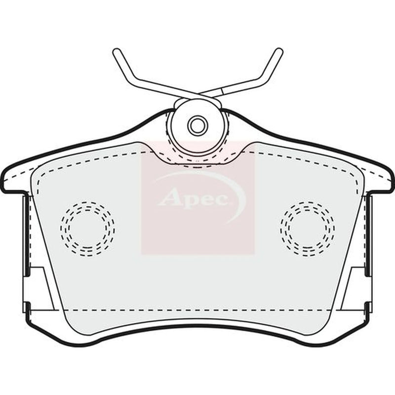 Apec Rear Brake Pad Set PAD1249