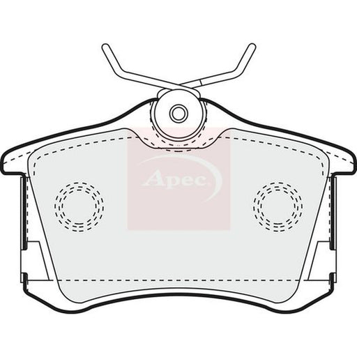 Apec Rear Brake Pad Set fits Audi A8 D2 1994-2002 2.8 3.7 4.2