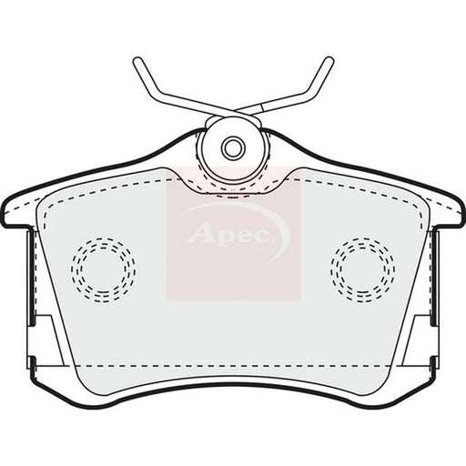 Apec Rear Brake Pad Set PAD1249
