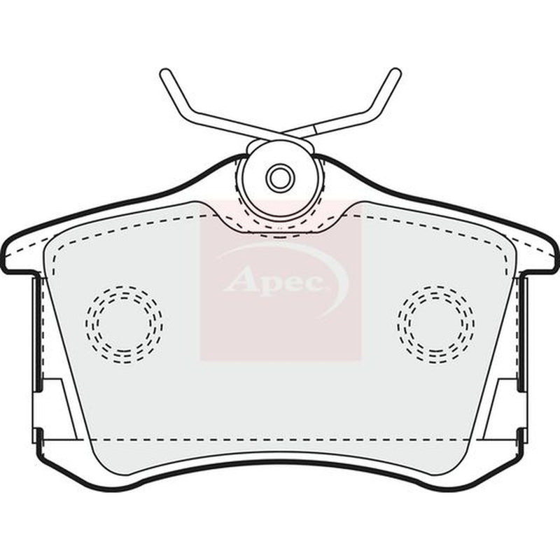 Apec Rear Brake Vented Discs & Pads fits VW New Beetle 2000-2001 3.2