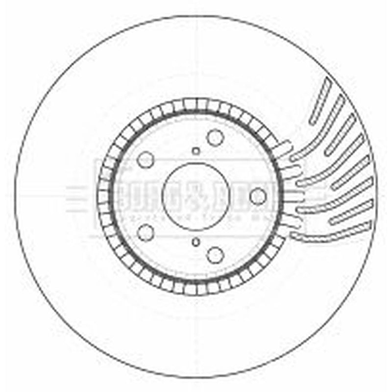 Borg & Beck Front & Rear Brake Discs & Pads fits Lexus Gs 2005-2011