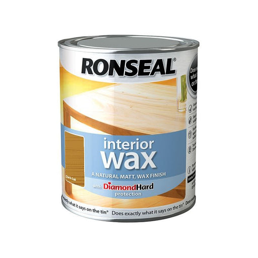 Ronseal Interior Wax Dark Oak 750ml Ronseal - Dynamic Drive