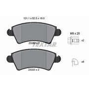 Textar Front Brake Pad Set 2333201