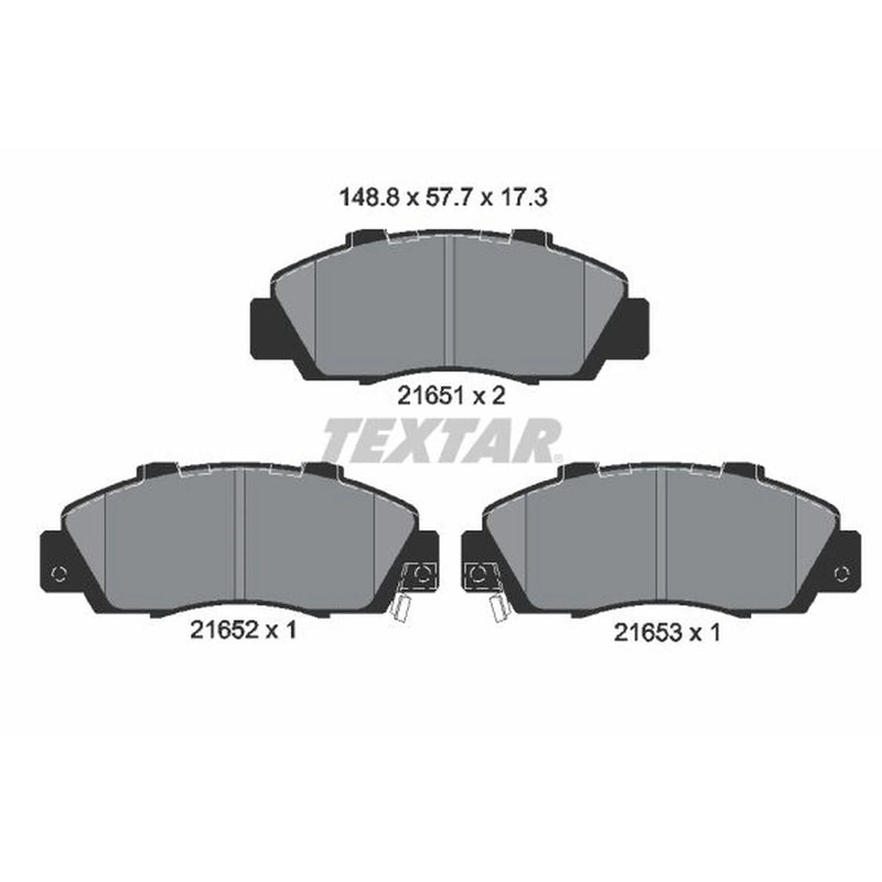 Textar Front Brake Pad Set 2165101