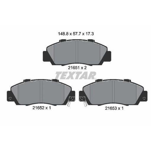 Textar Front Brake Pad Set 2165101