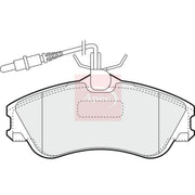 Apec Front Brake Pad Set fits Citroën Berlingo First 1996-2011 1.4 1.6 1.8 1.9