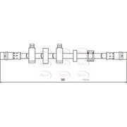 Apec Brake Hydraulic Hose Line Front Left fits VW Transporter 1990-2003