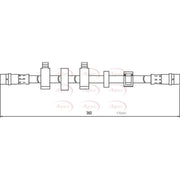 Apec Brake Hydraulic Hose Line Front Left HOS4099