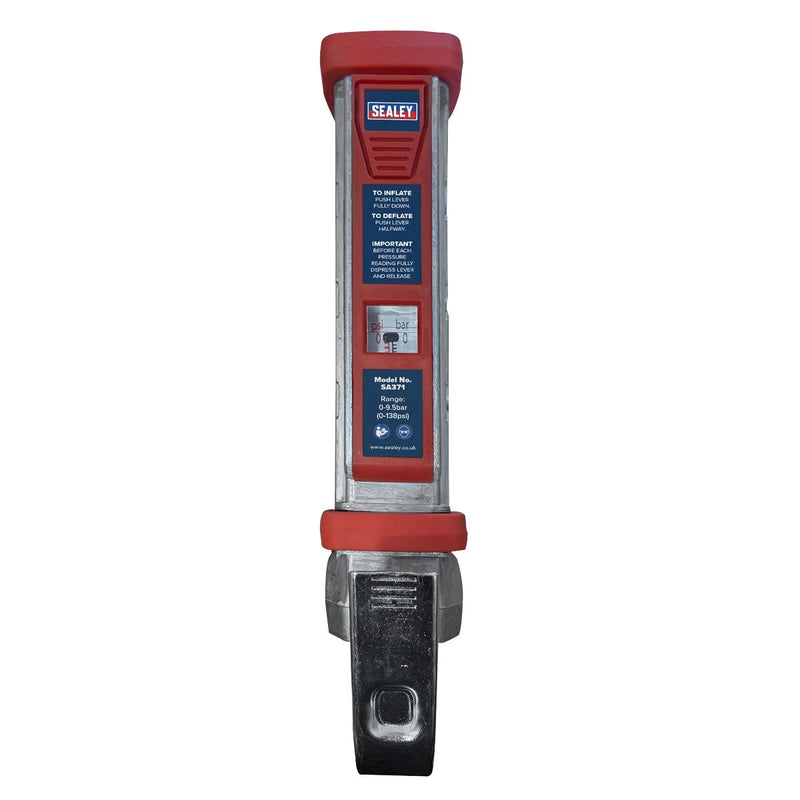 Sealey Tyre Inflator 0.5m Hose with Twin Push-On Connector SA371 Sealey - Dynamic Drive