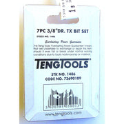 Teng Tools Bit Set With 3/8" Coupler TX 7 Pieces Teng Tools - Dynamic Drive