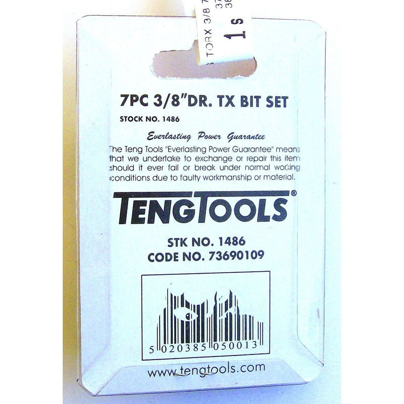 Teng Tools Bit Set With 3/8" Coupler TX 7 Pieces Teng Tools - Dynamic Drive