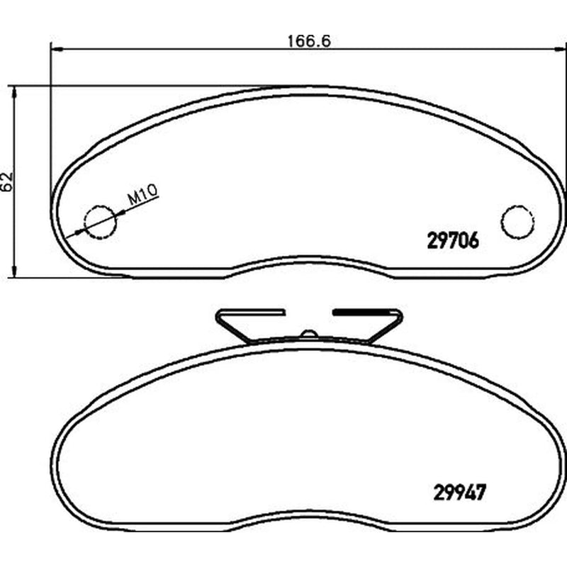 Mintex Front Brake Pad Set fits Nissan Trade 1996-2000