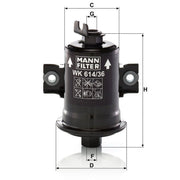 MANN-FILTER Full Service Kit with Air, Oil, Fuel & Cabin Fil fits Toyota Corolla