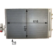 Mahle Air Conditioning Condenser fits BMW X3 2011-2012