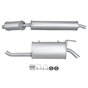 Hella End Silencer Rear fits Fiat Multipla 1999-2000 1.6