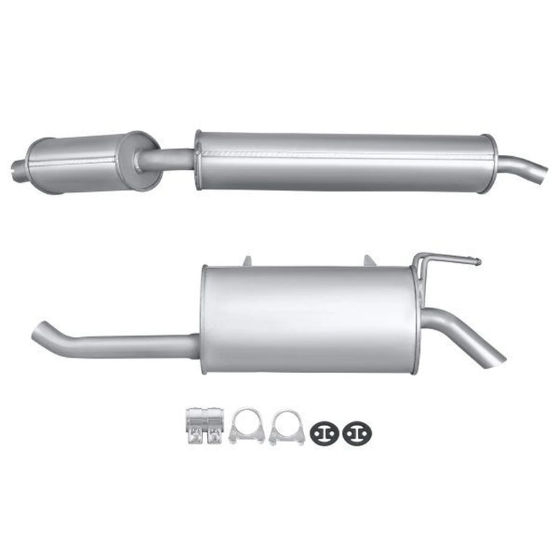 Hella End Silencer Rear fits Fiat Multipla 1999-2000 1.6