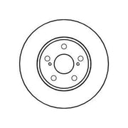 Abtex 2 x Vented Front Brake Discs BD1004V-x2