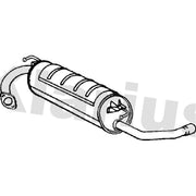 Klarius Box With Tail Pipe Rear fits Toyota Rav 4 1994-2000 2.0