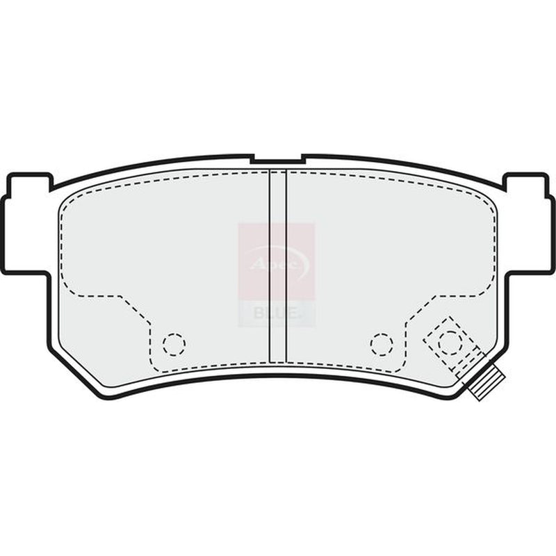 Apec Rear Brake Pad Set fits Daewoo Rexton 2002 on 2.9