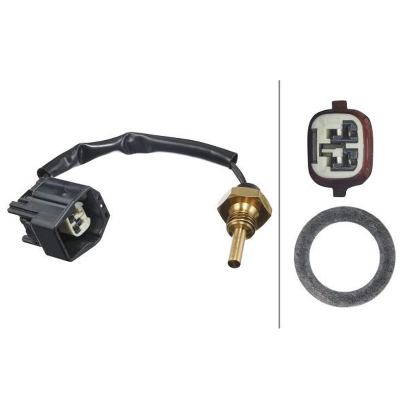 Hella Coolant Temperature Sensor Front fits Volvo C70 I 1997-2005 2.0 2.4