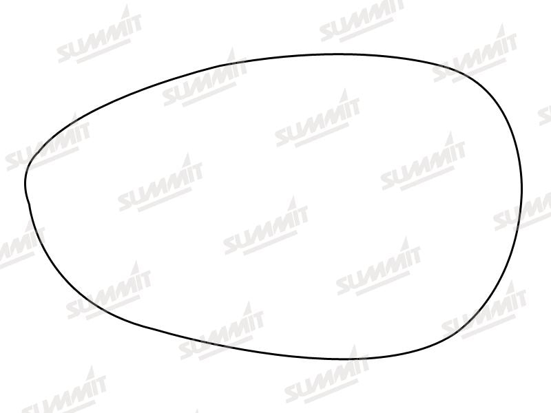 Summit Non-Heated Base Plate With Standard Mirror Glass fits Fiat 500 Punto 05 on LHS Summit - Bars 4 Cars